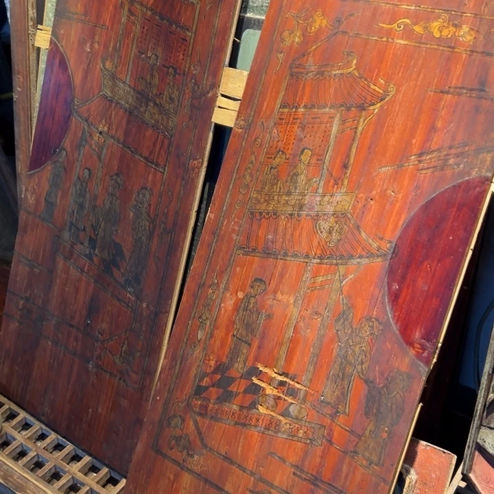 【闪购商品】香榧木丝**耳老木雕花板艺术