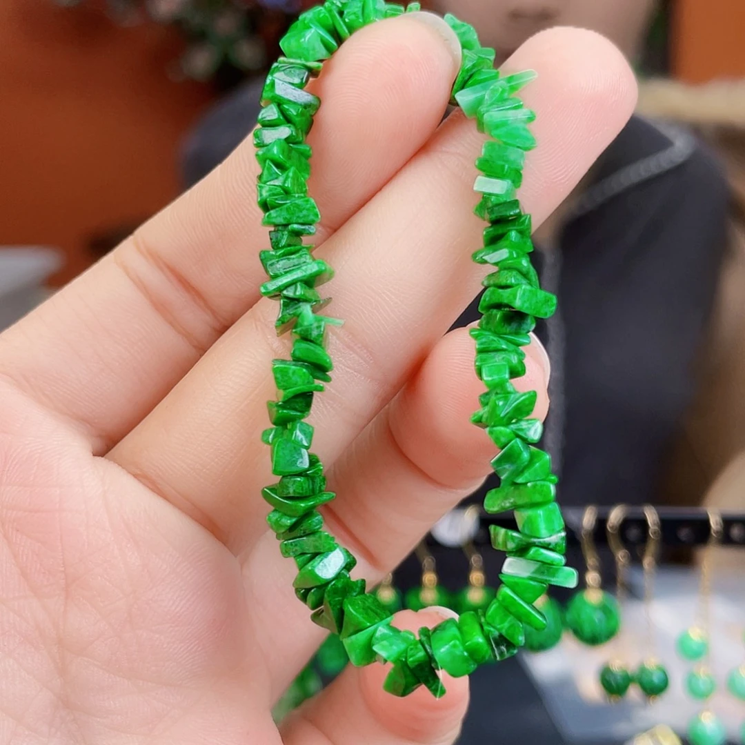 翡翠未镶嵌耳饰饰品