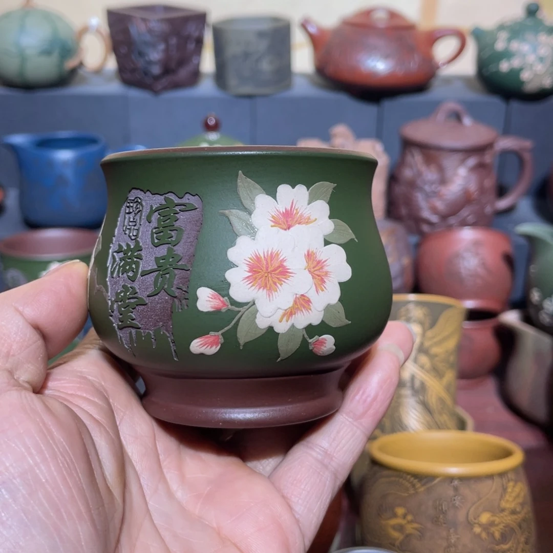 原矿紫砂手工主人杯