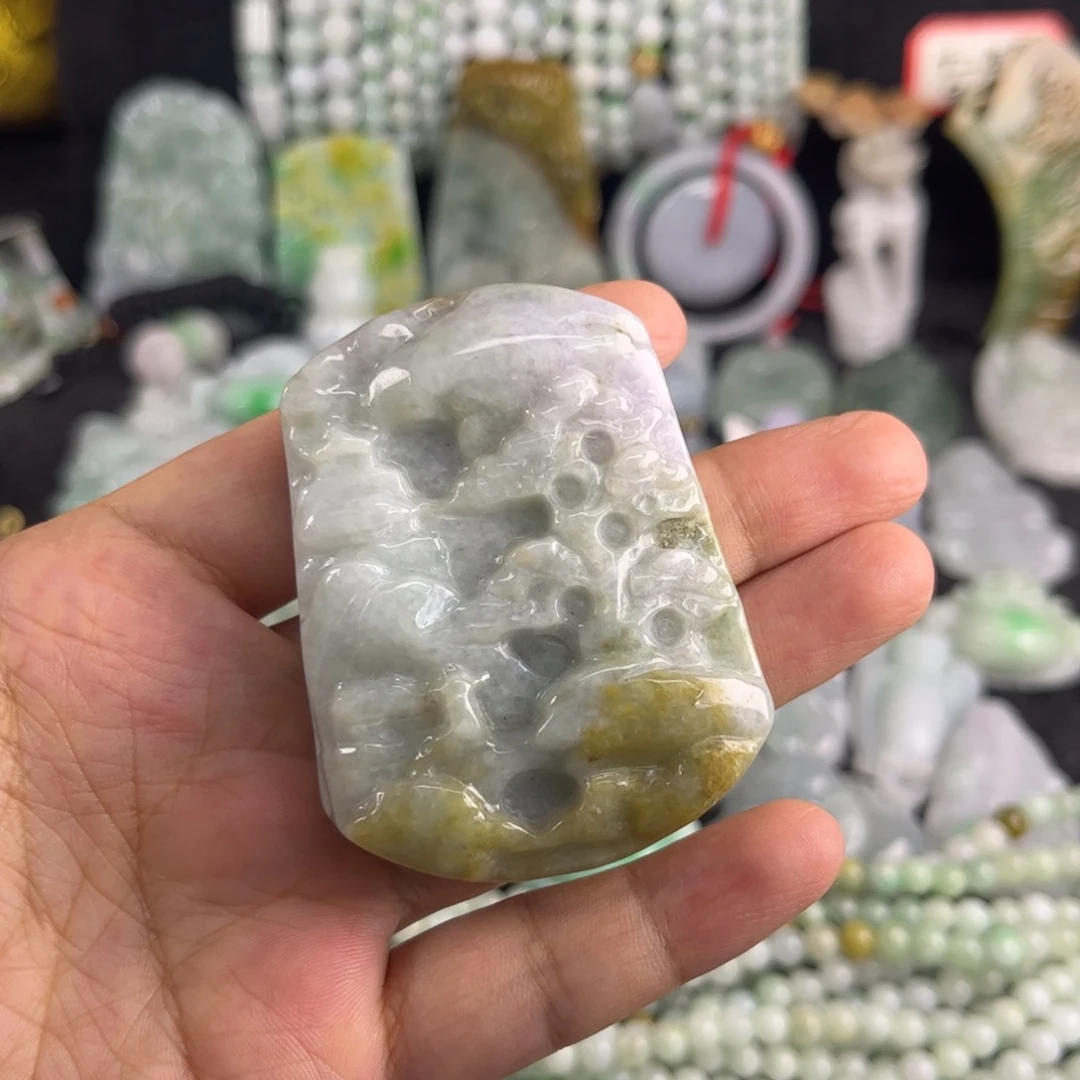 翡翠未镶嵌吊坠(不含链)