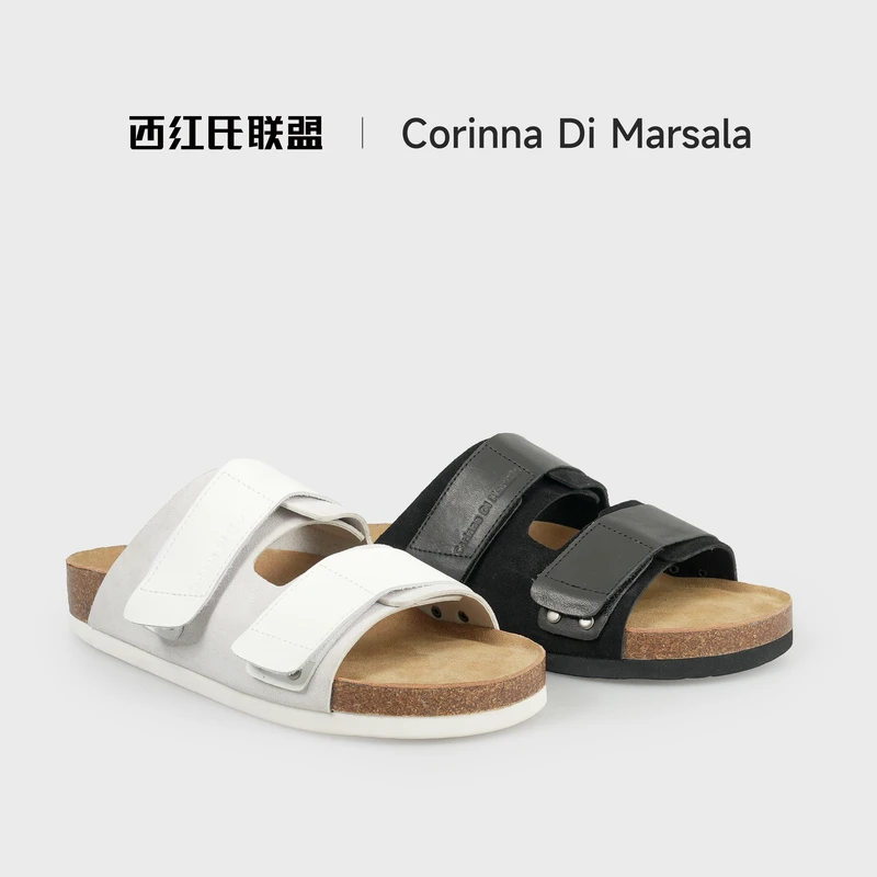 【西红氏联盟】夏季真皮休闲时尚凉鞋跟高3cm半码拍大X24166839-10