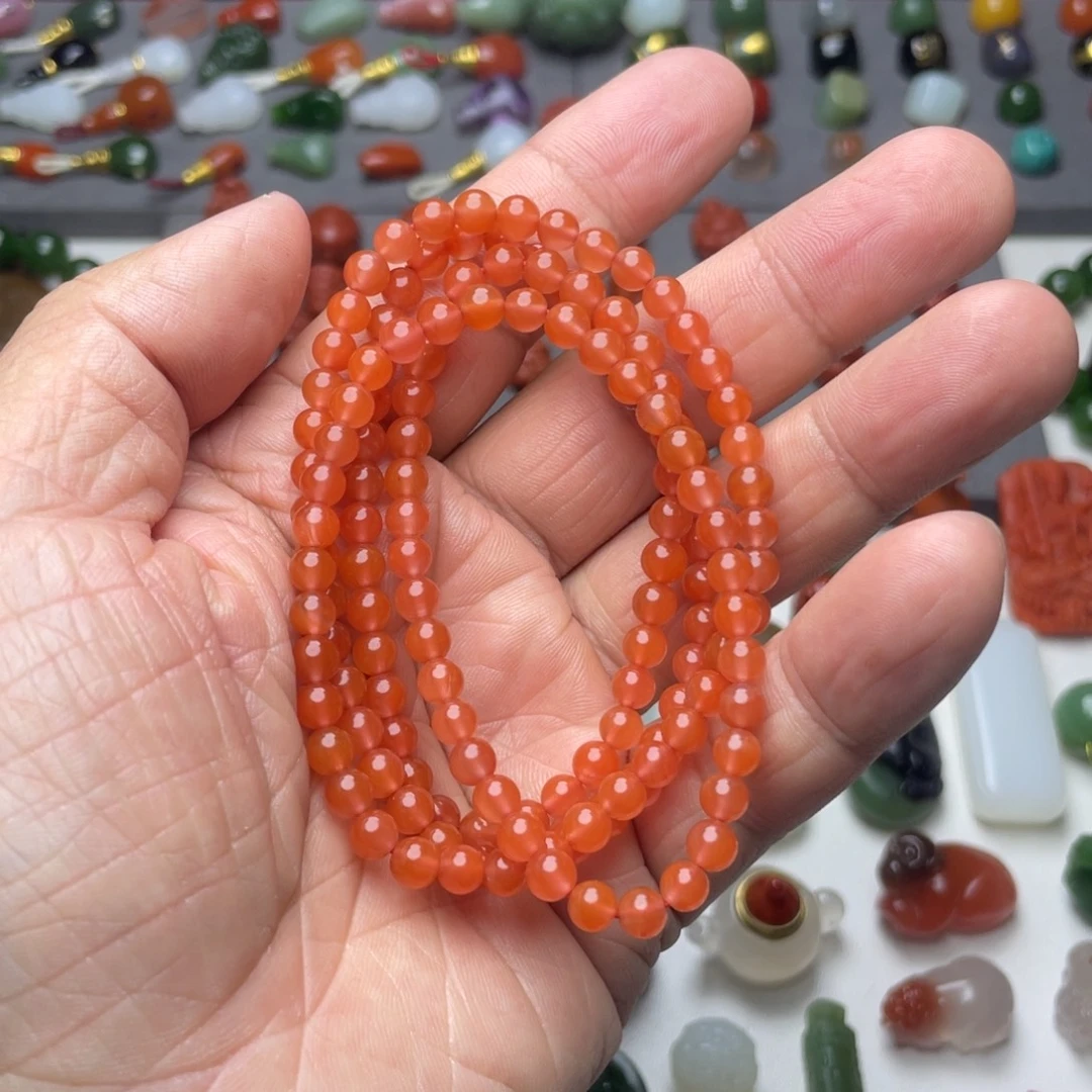 玛瑙/玉髓未镶嵌颈饰6mm