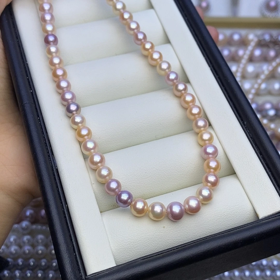 颈饰未镶嵌淡水珍珠混彩 马卡龙