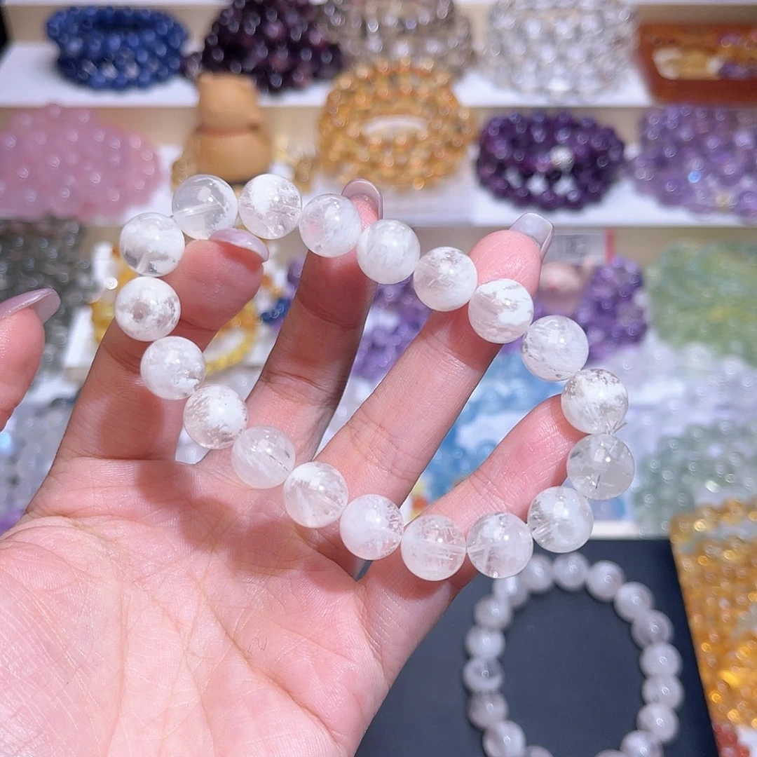 水晶手串未镶嵌居****身天然水晶10.7mm