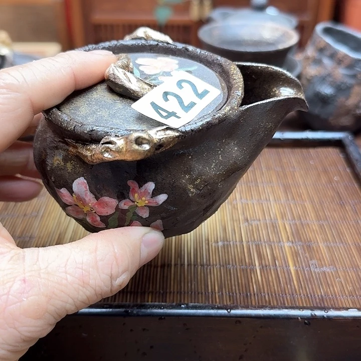 纯手工制作粗陶茶具