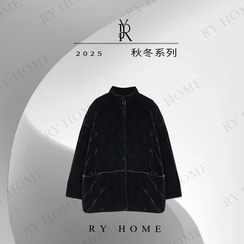 【容雨RYHOME】100%桑蚕丝新中式国风90白鹅绒服254YF1538