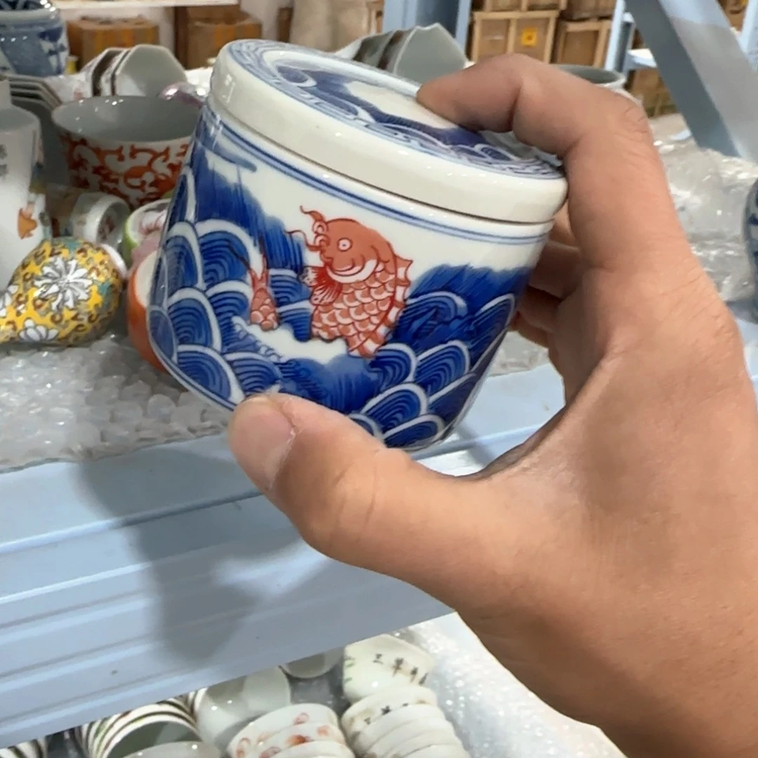 瓷片摆件手绘瓷器全部处理