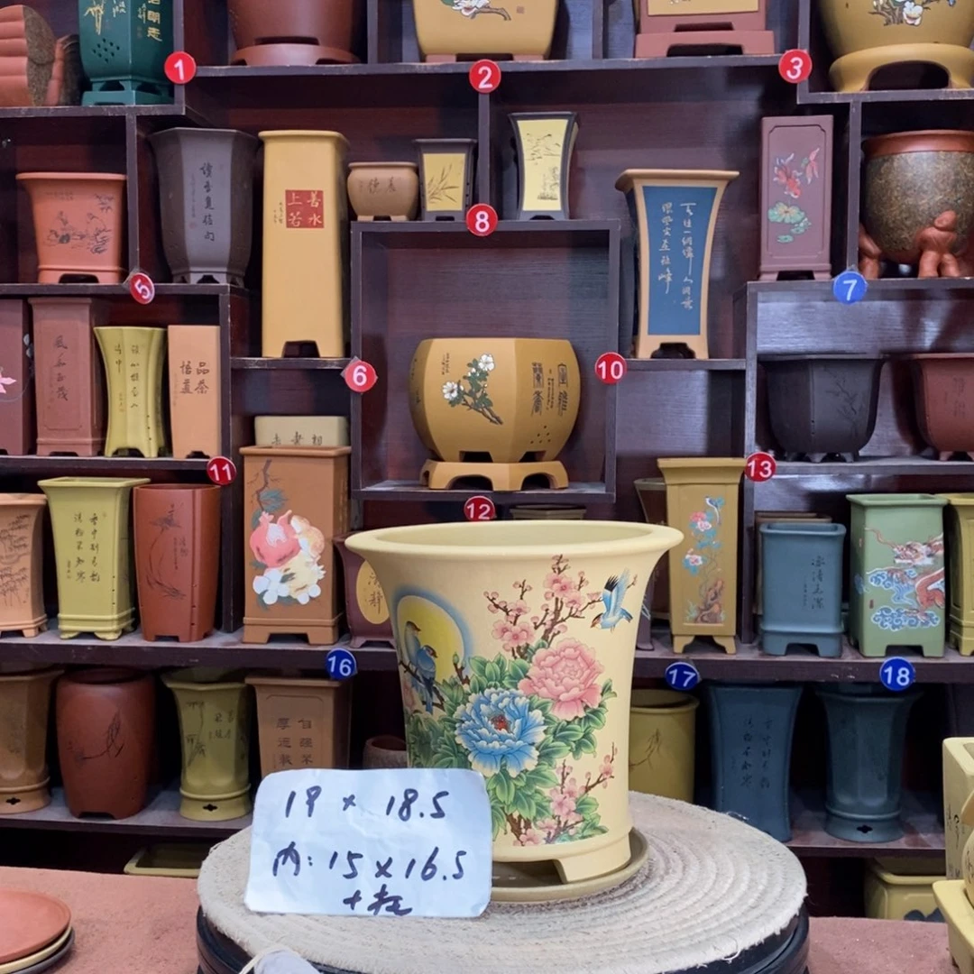 紫砂艺术紫砂花盆