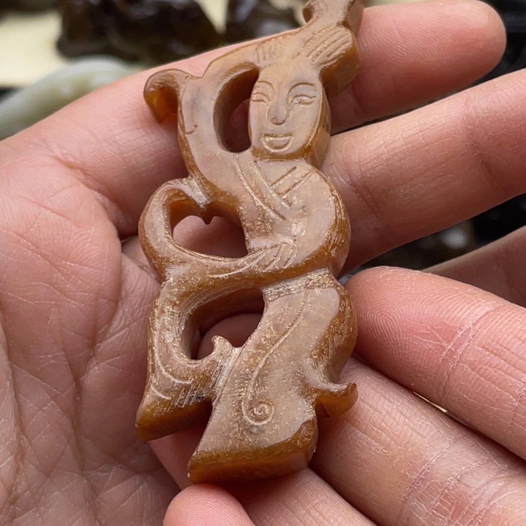 蛇纹石玉未镶嵌颈饰37