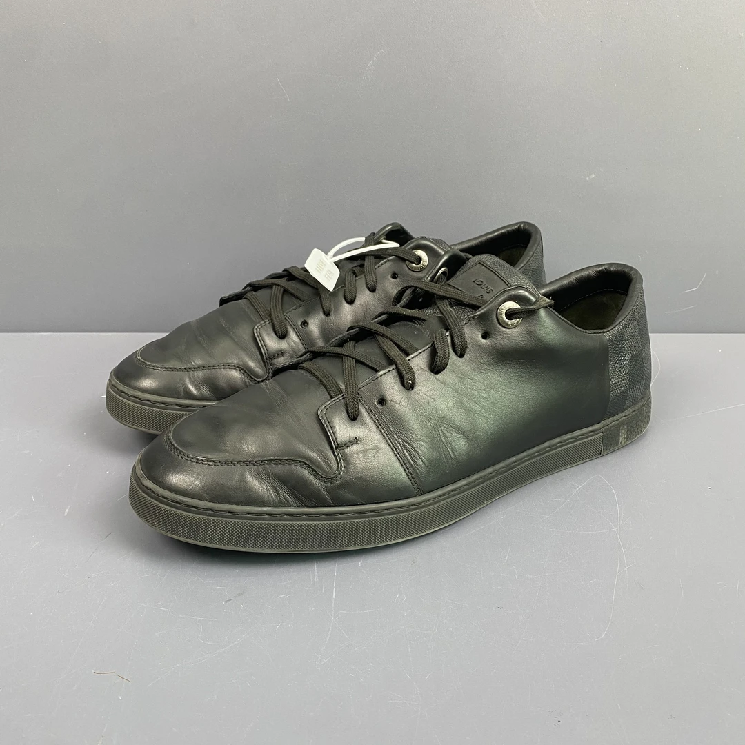 95新 LouisVuitton/路易威登 42码 LV棋盘格低帮板鞋 休闲鞋 275