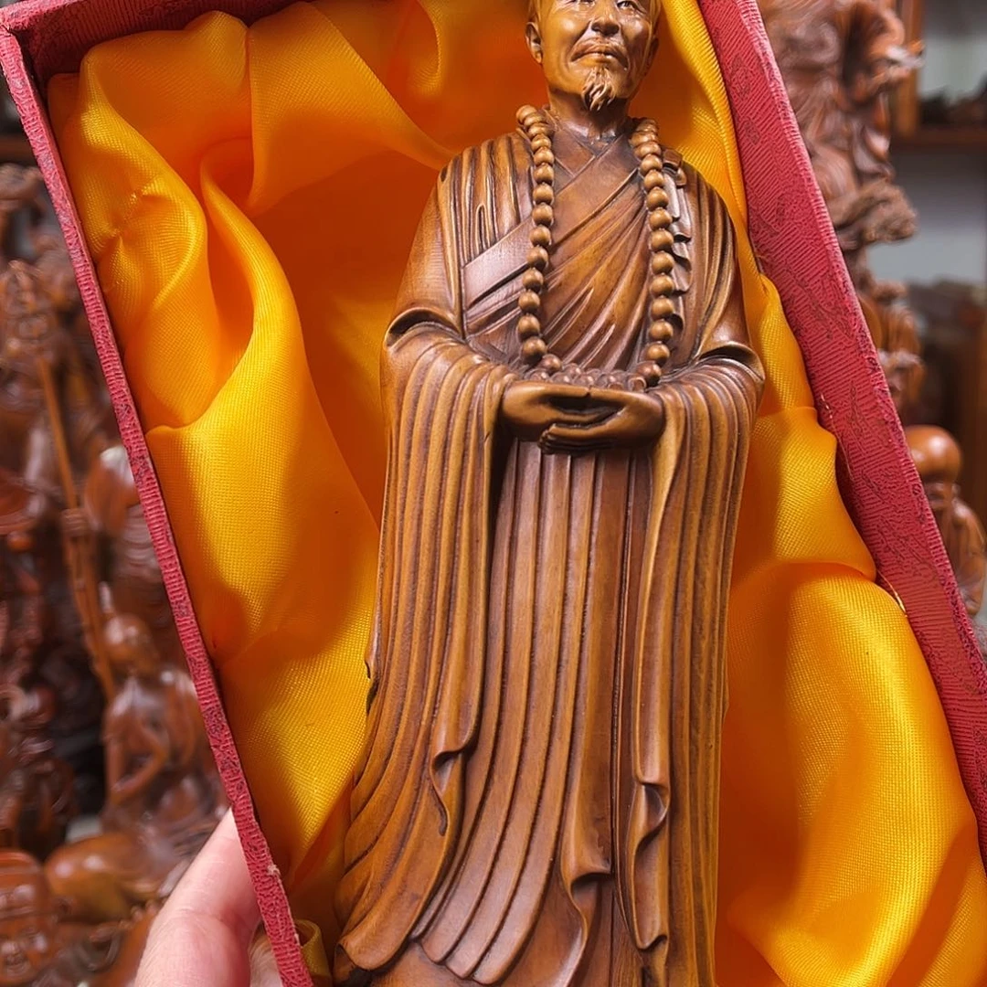 黄杨木黄杨木雕刻高度21厘米