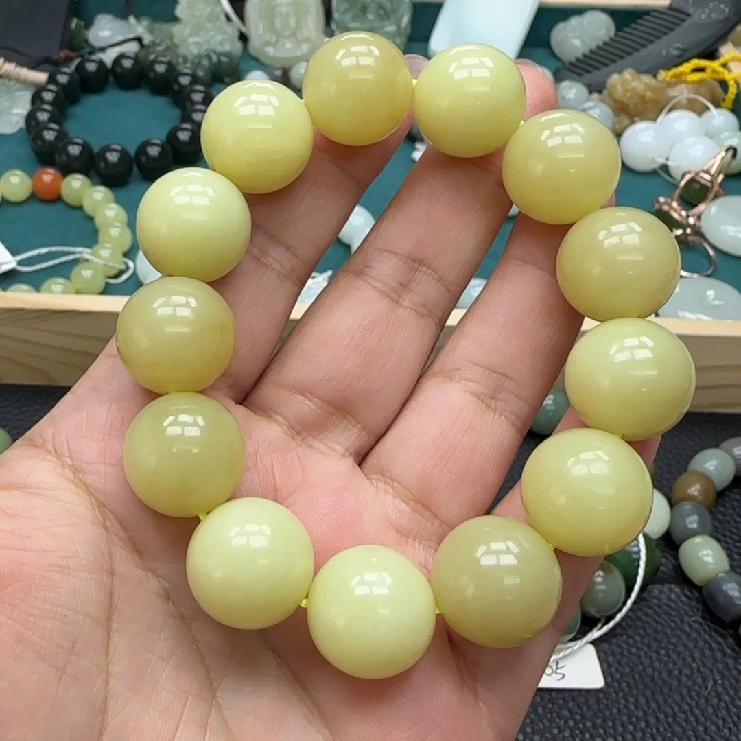 核***桃和田玉未镶嵌手链17