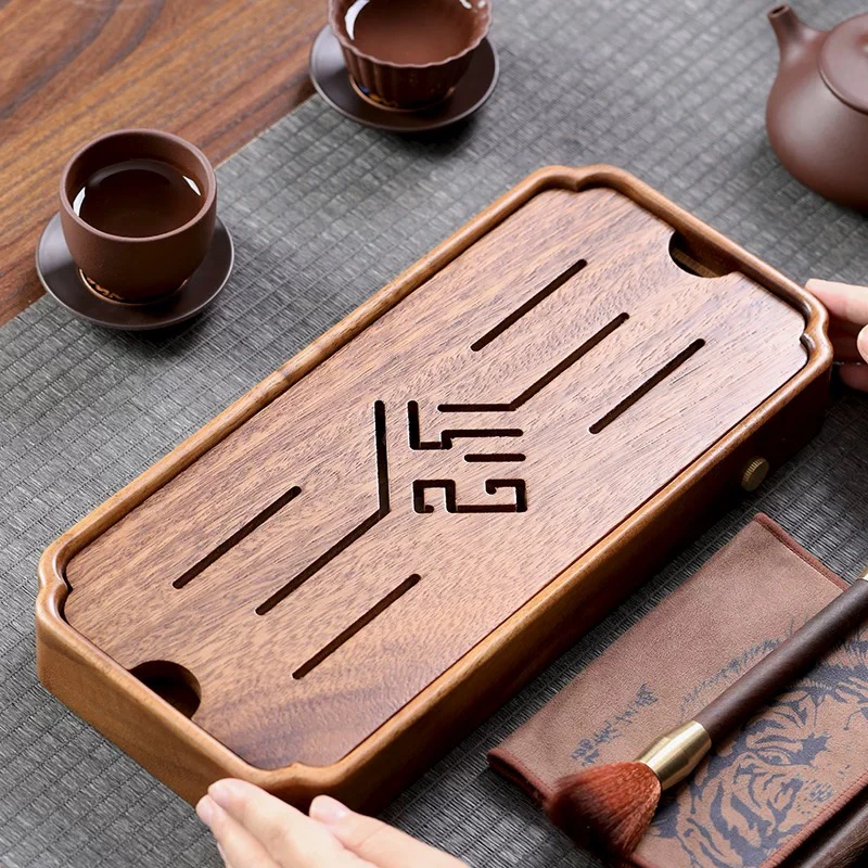 南美胡桃木小福三合一多功能茶盘-32*15*4cm