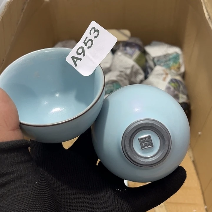 瓷片茶摆件工艺品摆件666