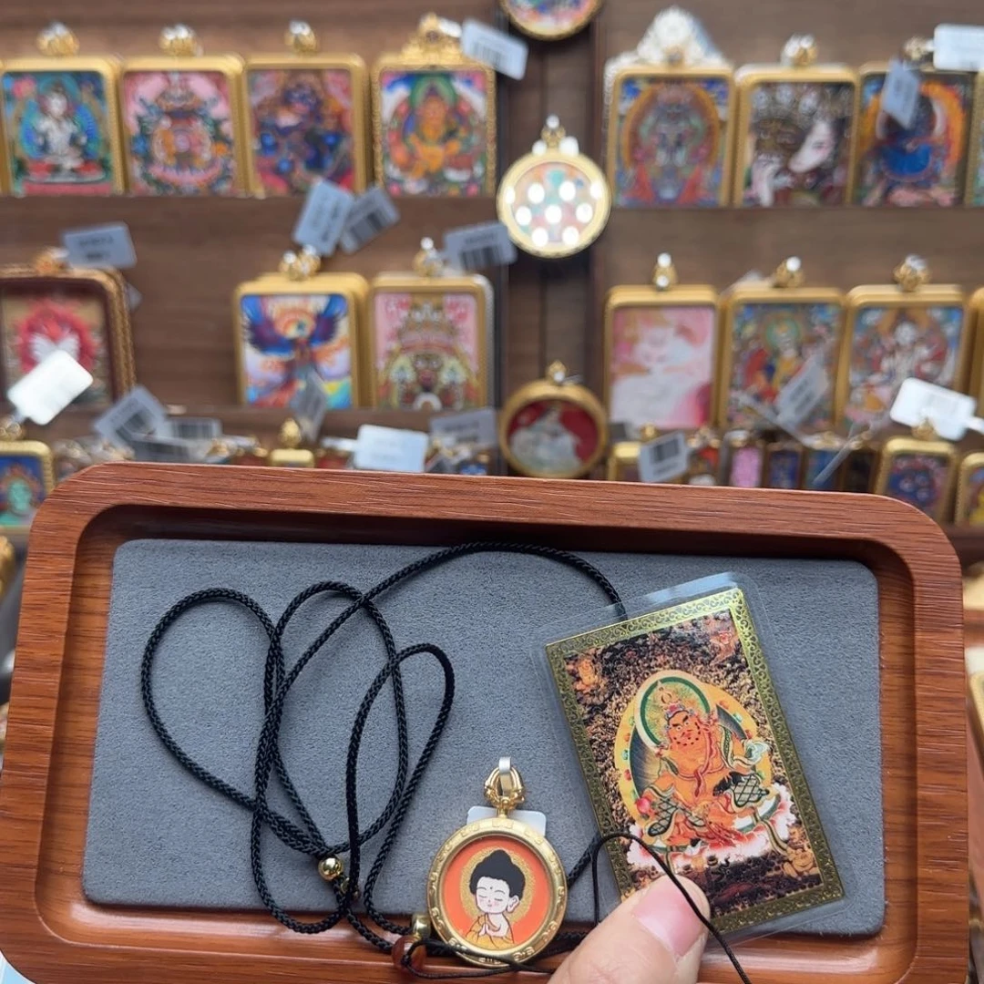 吊坠古祥手绘唐卡