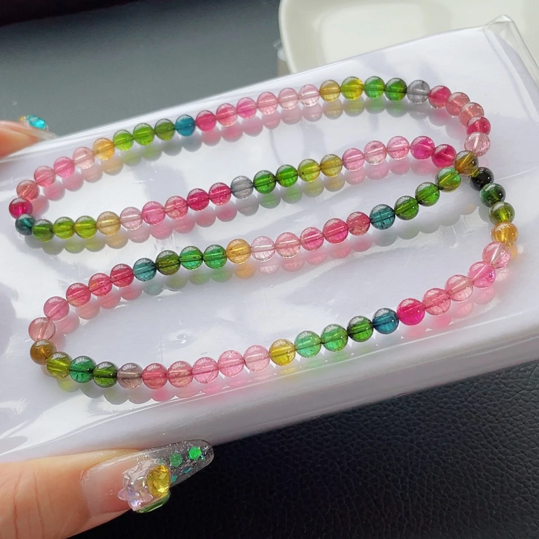 未镶嵌手链碧玺6.3mm左右