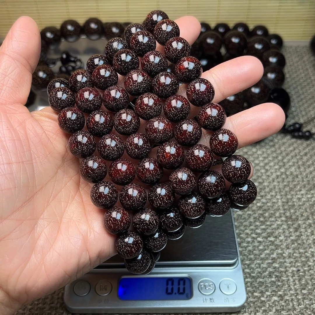 懂***我檀香紫檀（小叶紫檀）1.2 108颗 爆星