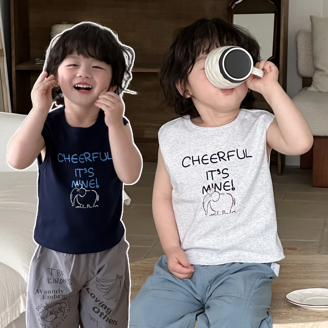 5/3【象宝】小童夏装无袖背心圆领