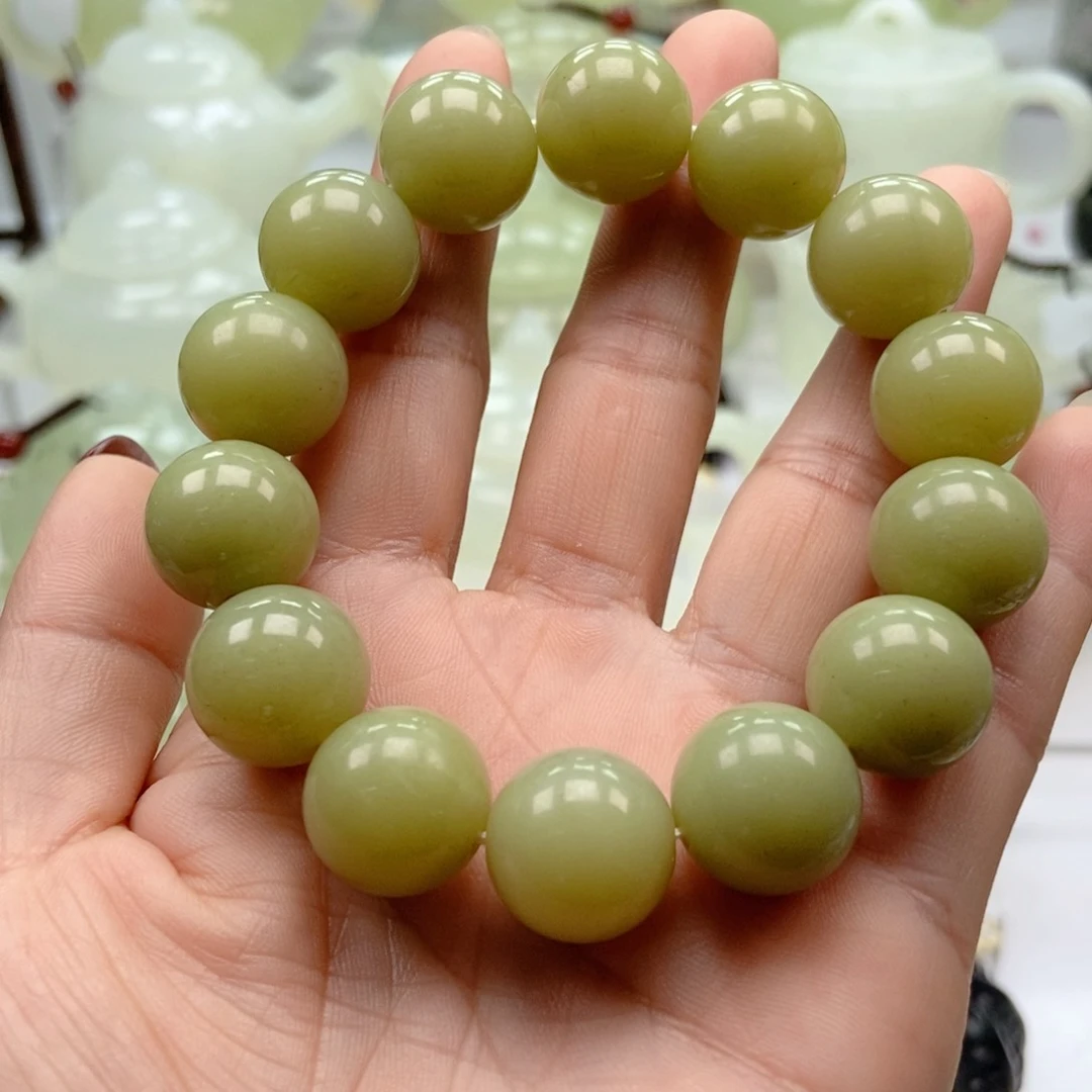 蛇纹石玉未镶嵌手链