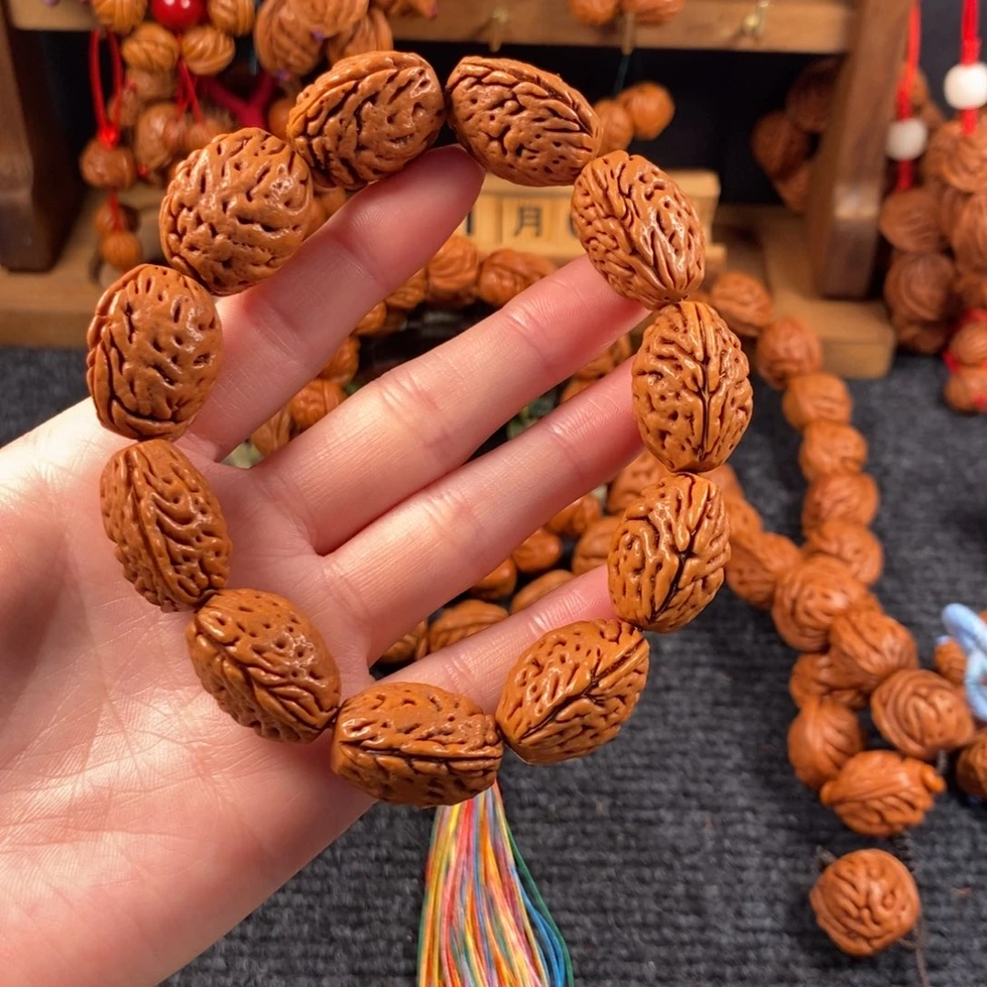 吊坠桃核10链接桃枭手串