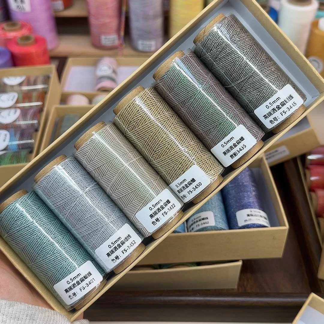 0.5洒金扁蜡 套盒一6个