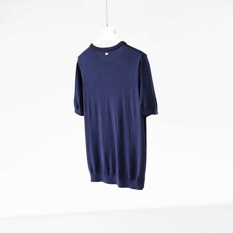 上身会呼吸 圆领短袖针织衫T恤女夏新款