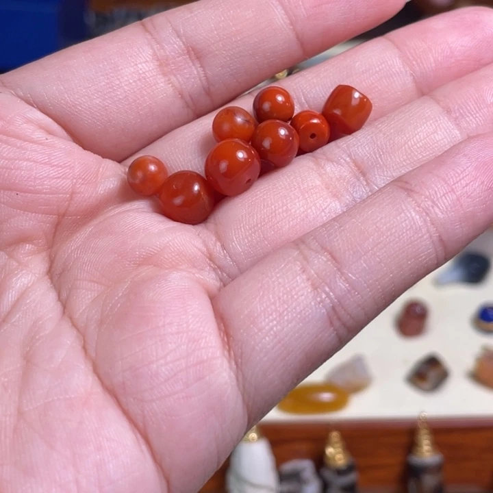 南红玛瑙未镶嵌颈饰75微瑕