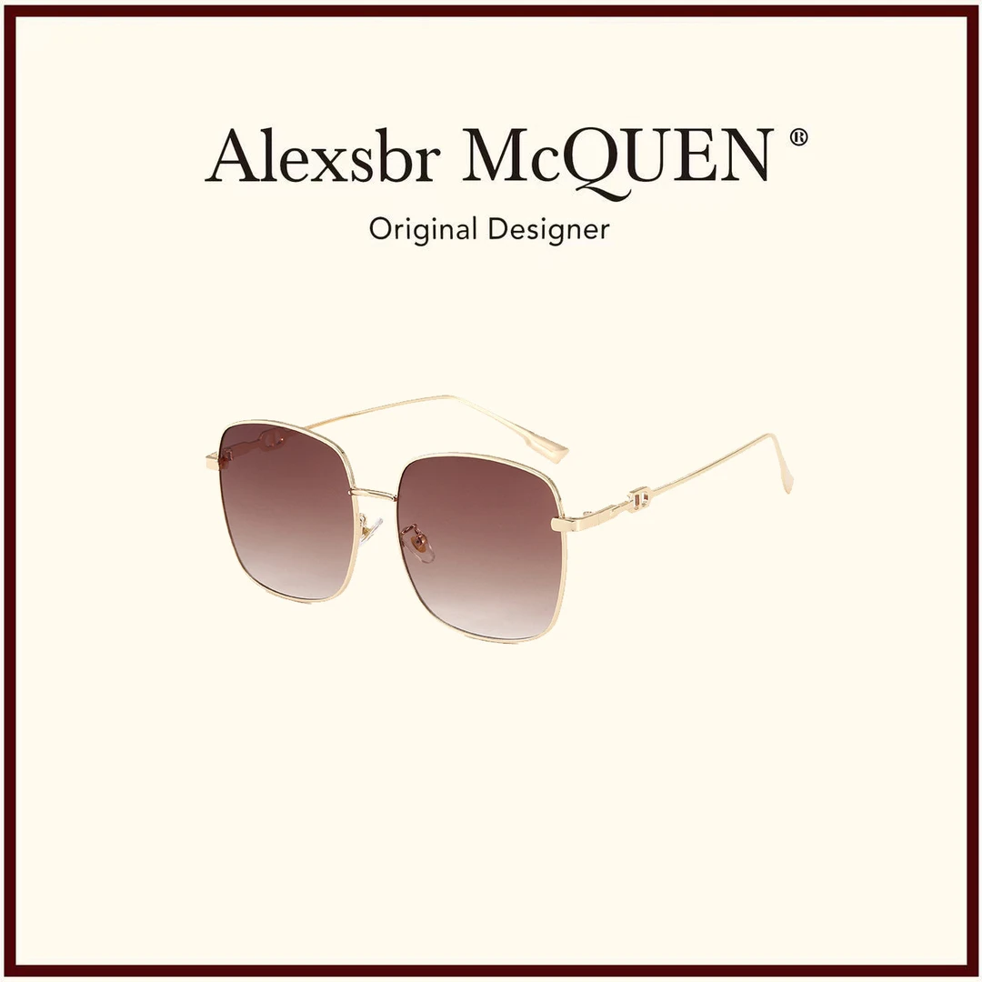 YDD·[时尚墨镜]大框女士太阳镜潮流个性金属渐变色金框眼镜时尚