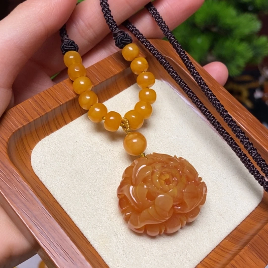 【闪购商品】蜜蜡颈饰未镶嵌项链