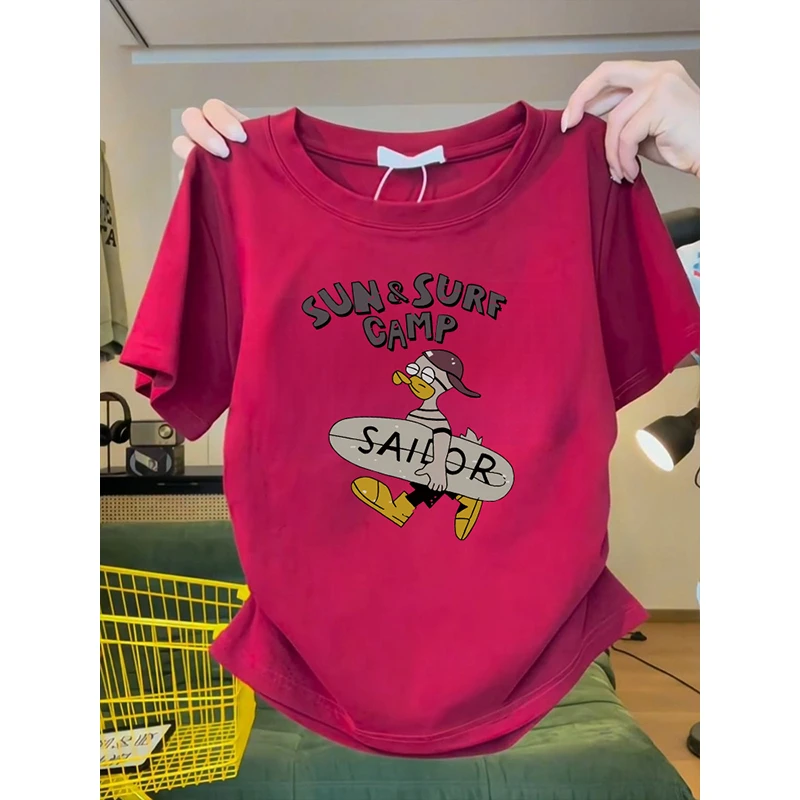 独特漂亮小衫短袖女T恤上衣女2025新款时尚款洋气抽褶显瘦短上衣