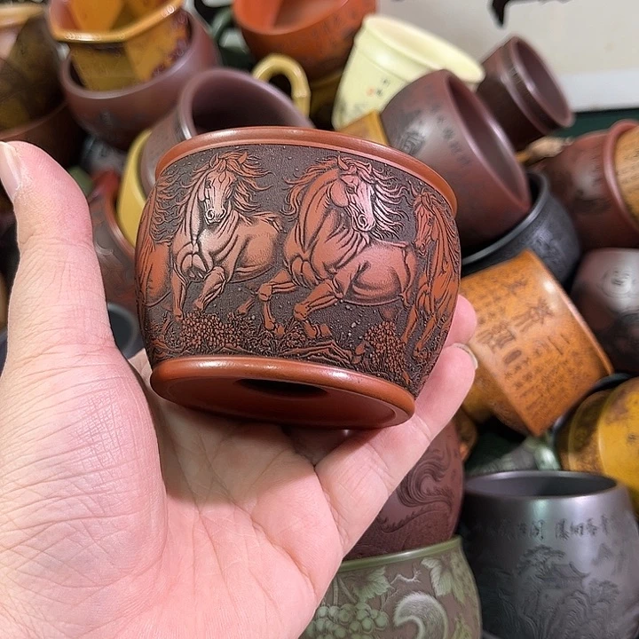 茶杯紫砂全手工紫砂主人杯