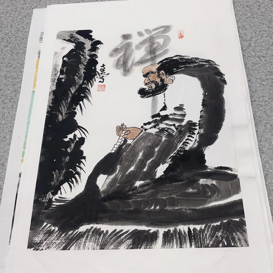 国画1.4平尺国画作品