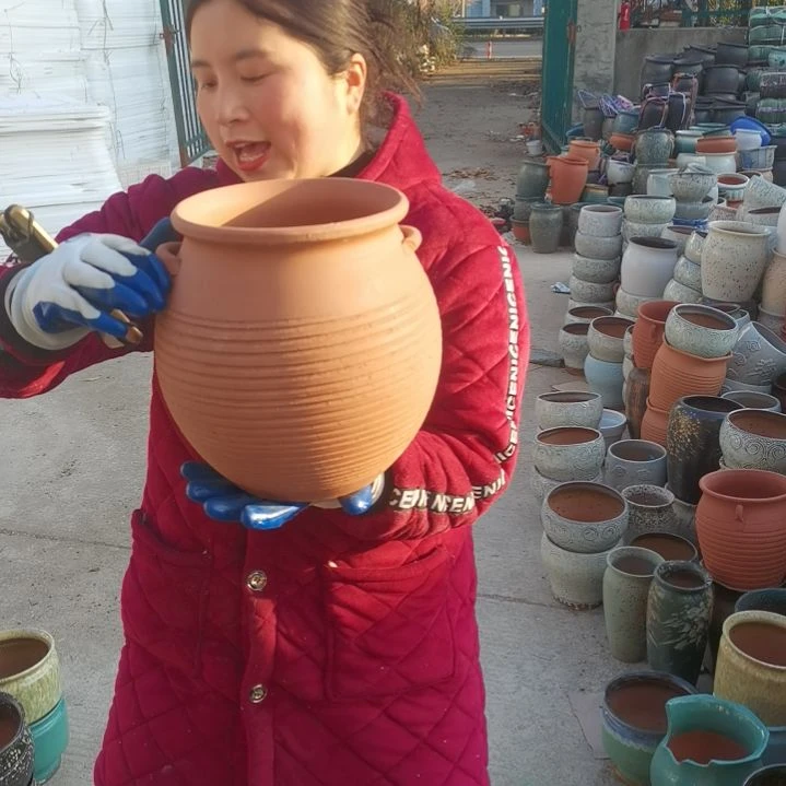 红陶口20高24瑕疵