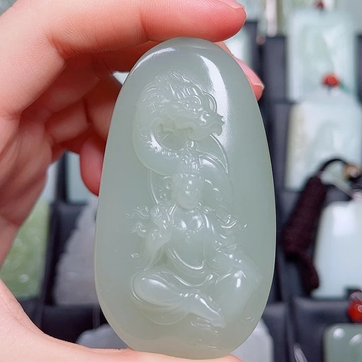 和田玉未镶嵌挂件