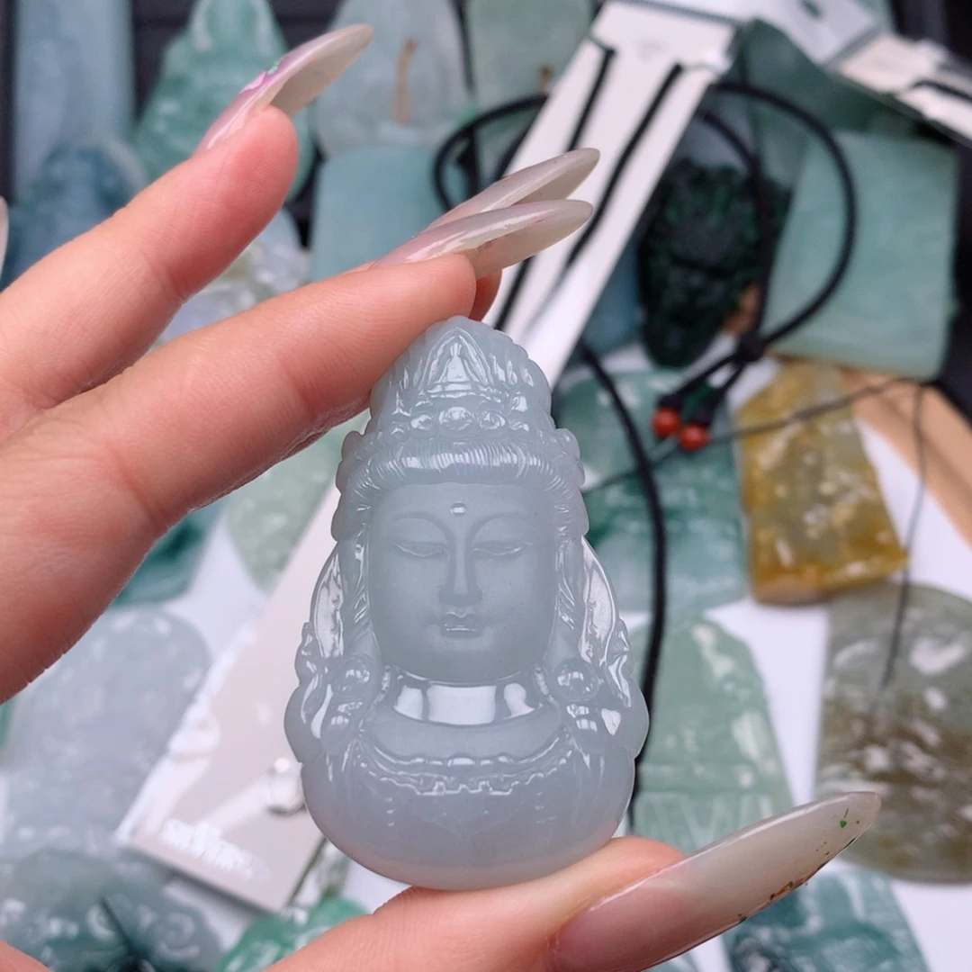 【闪购商品】翡翠颈饰未镶嵌星*树观音头