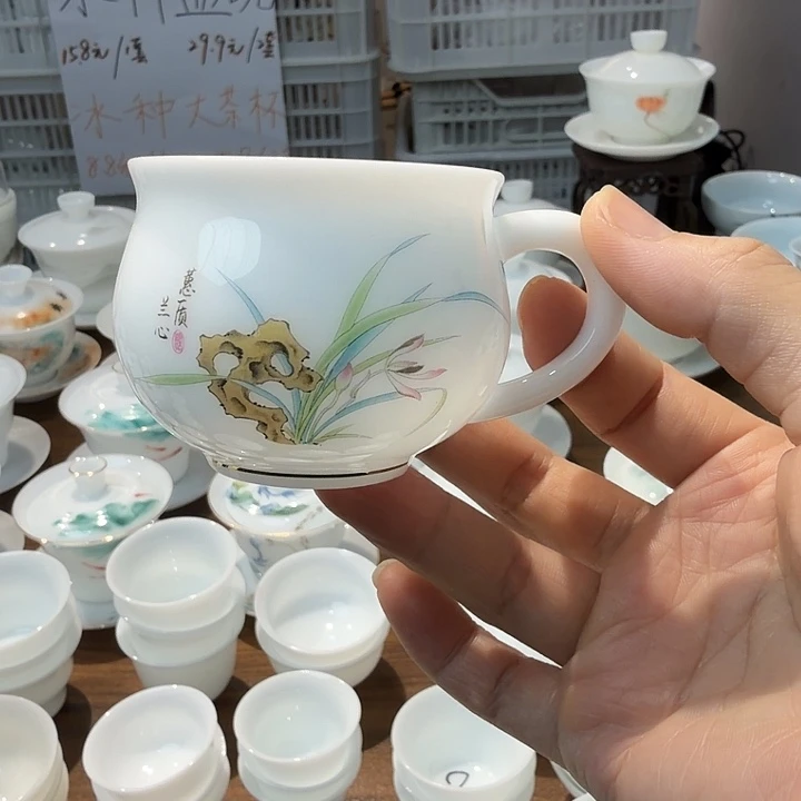 冰种耳朵主人杯80cc蕙质兰心