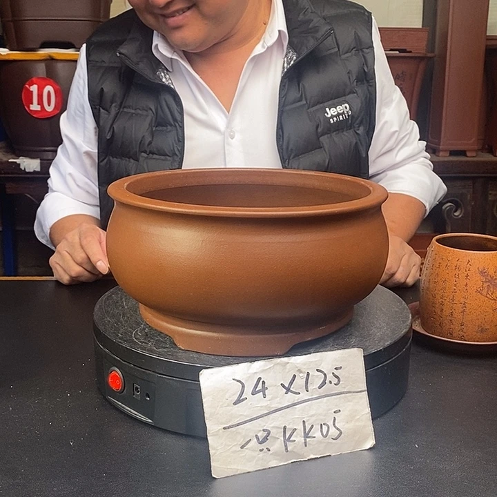 紫砂花盆货号一只KK005