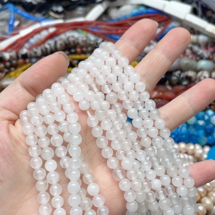 玛瑙/玉髓合金珠宝半成品一条6m安哥拉水晶