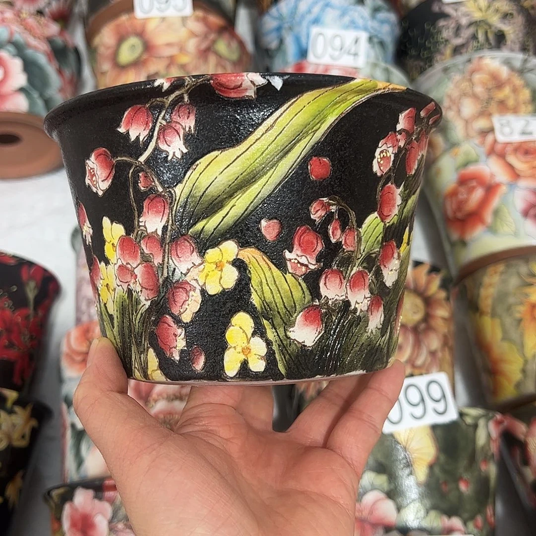 景德镇炫彩手绘口14