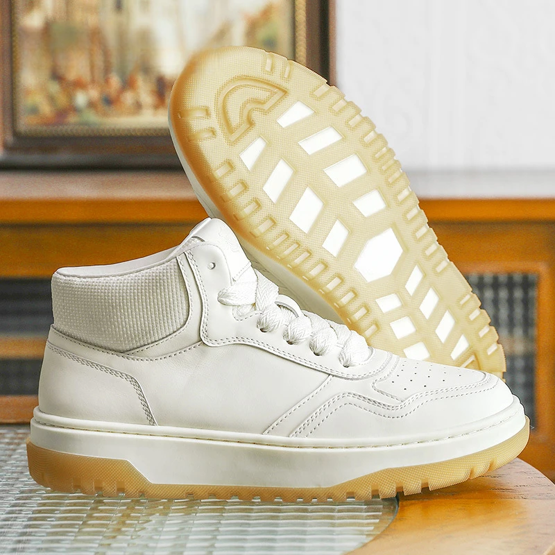 Louis Fordea/路易弗狄休闲板鞋厚底减震百搭运秋日穿搭男士软底