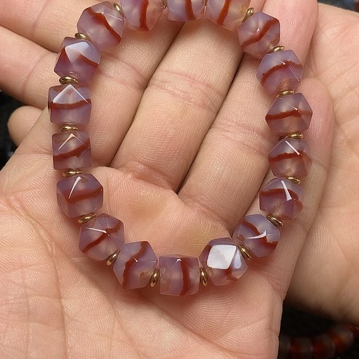 玛瑙/玉髓手链未镶嵌可***爱