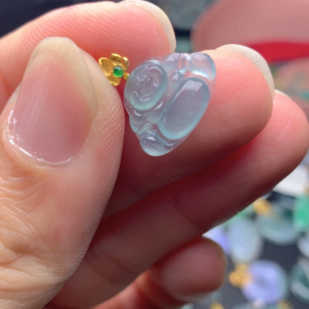 【闪购商品】翡翠18K金镶嵌颈饰翡翠