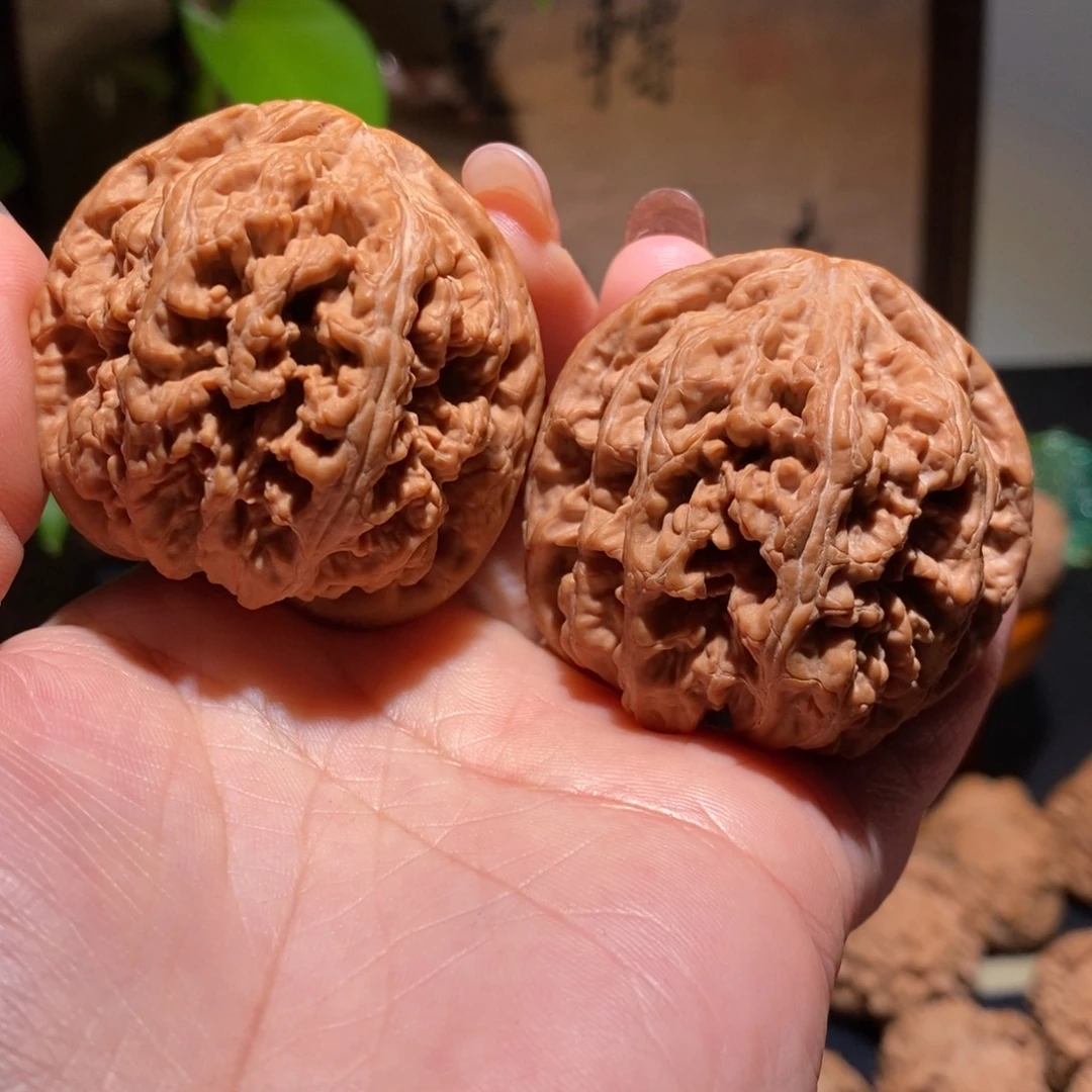 白***澈文玩核桃把件粗筋