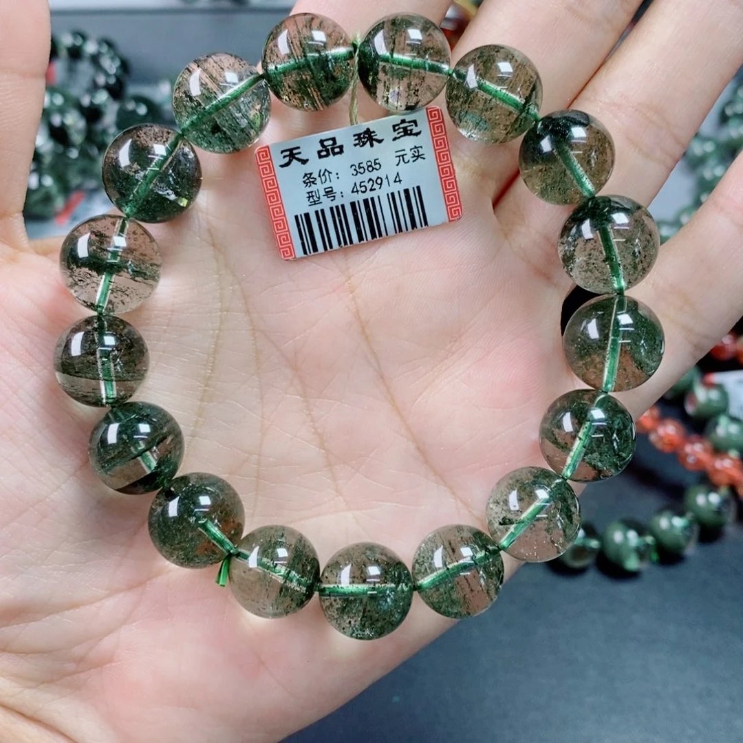 甜***～水晶手链未镶嵌绿幽灵452914