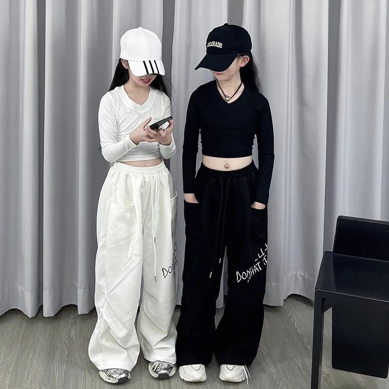 女童套装春秋款2025新款儿童洋气时髦卫衣中大童女孩秋季两件套潮