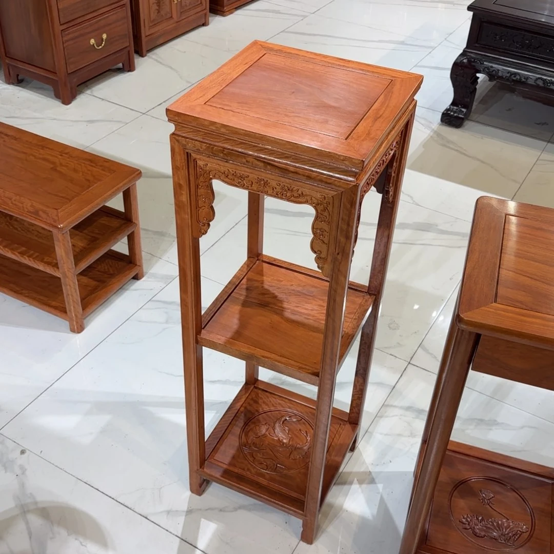 花梨木类成套家具越南花梨32✖️32高1米花架