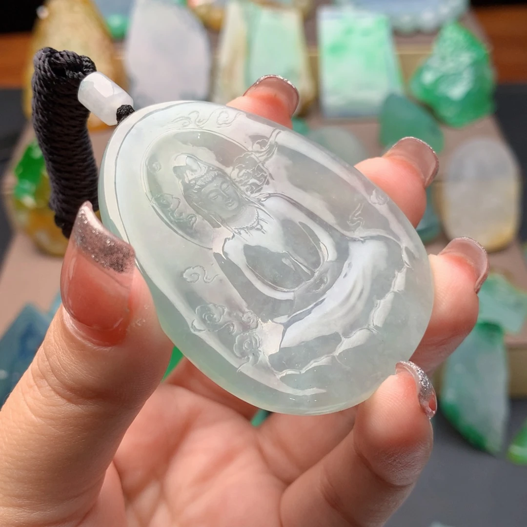 定制翡翠未镶嵌千*翡翠挂件