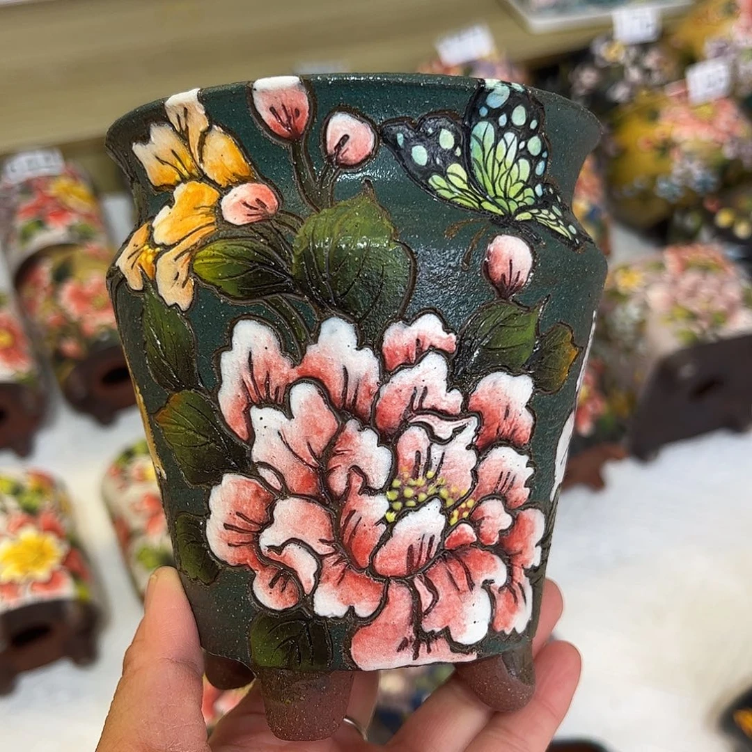 景德镇陶瓷花盆景德镇陶瓷花盆