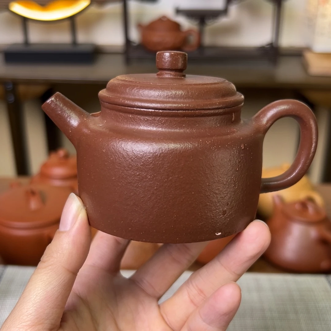 段泥茶壶紫砂壶德中壶红降坡150cc