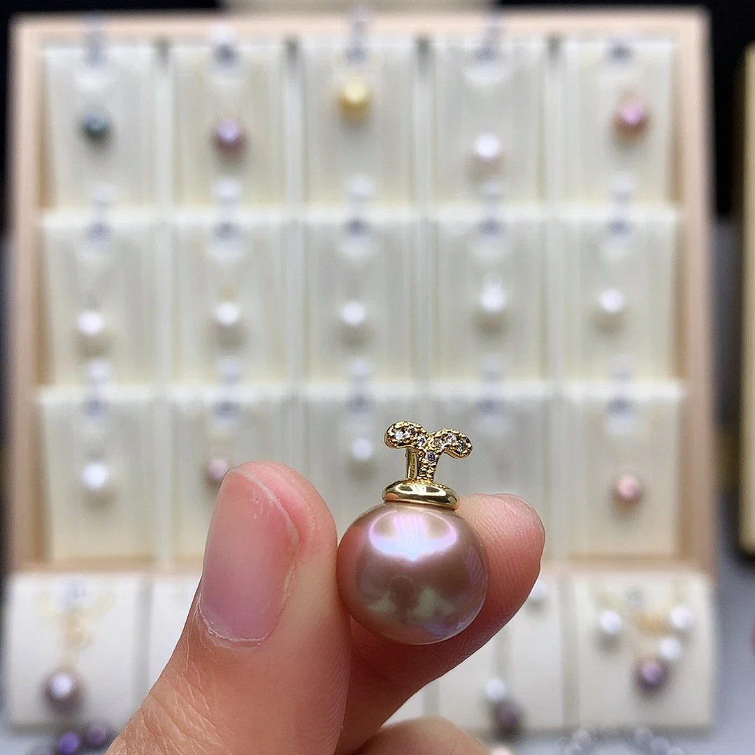 颈饰合金淡水珍珠